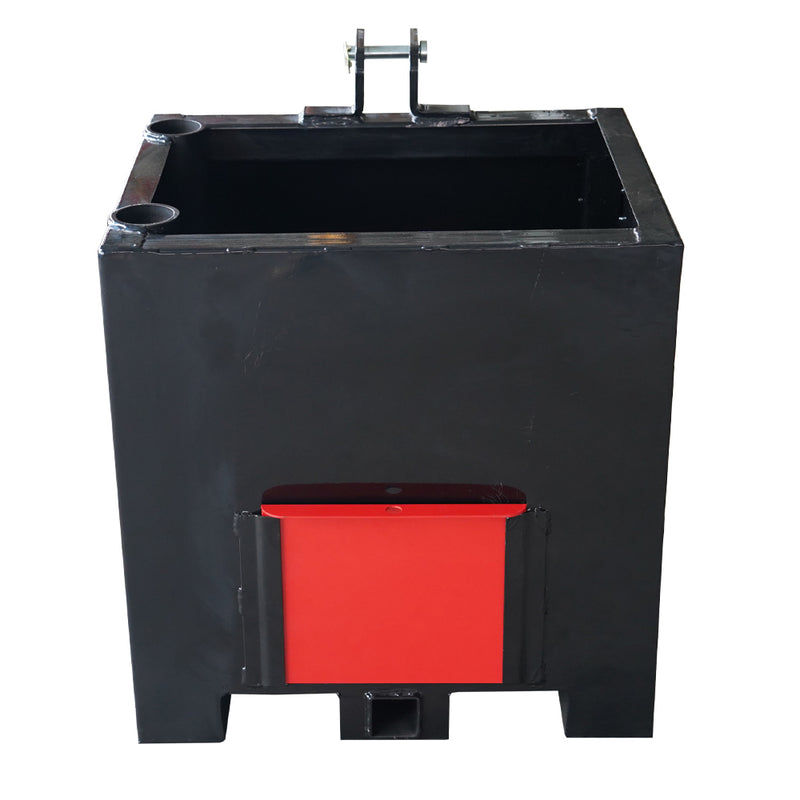 LANDYINDUS Ballast Box | 360kg (800lb) | Cat 1 3-Point Quick Hitch | Sliding Door | Tool Storage | 2" Hitch Receiver | Forklift Pockets