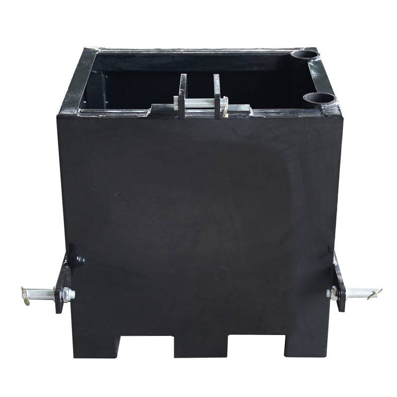 LANDYINDUS Ballast Box | 360kg (800lb) | Cat 1 3-Point Quick Hitch | Sliding Door | Tool Storage | 2" Hitch Receiver | Forklift Pockets