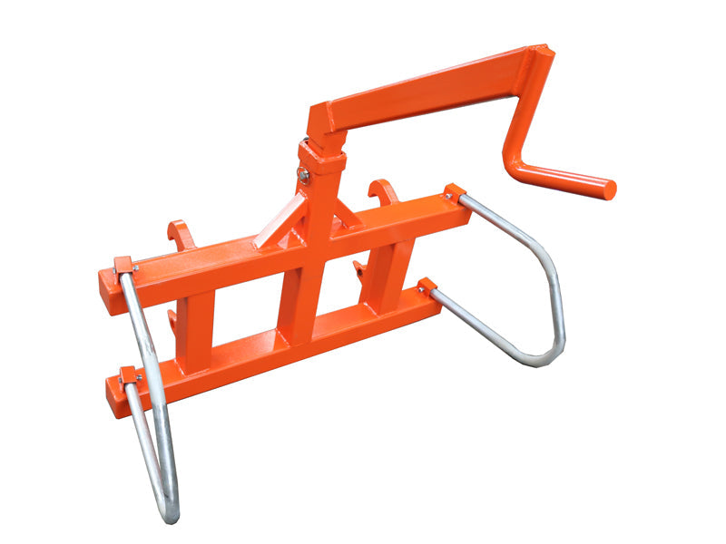 LANDYINDUS Telescopic Big Bag Lifter | 1,000kg SWL | Curved Hook Cab Visibility | Adjustable Reach | Euro & SMS | Tractor Front Loader | T-BBH1