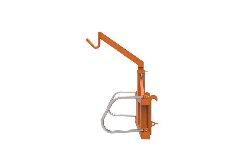 LANDYINDUS Telescopic Big Bag Lifter | 1,000kg SWL | Curved Hook Cab Visibility | Adjustable Reach | Euro & SMS | Tractor Front Loader | T-BBH1