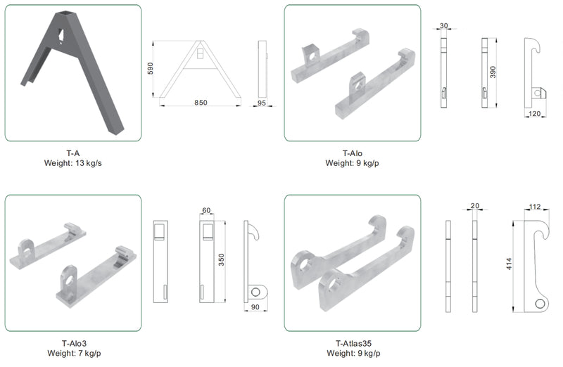 LANDYINDUS Front Loader Quick Attach Bracket | Euro, SMS, Big BM, Zettelmeyer, Kramer, Valtra & More | 20+ Configurations | T-Series
