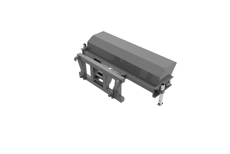 LANDYINDUS Hydraulic Angle Rotary Broom Sweeper | 72" or 83" | Waste Collector | 30° Tilt | Floating Head | Euro, SMS & Cat 2 | T-AB
