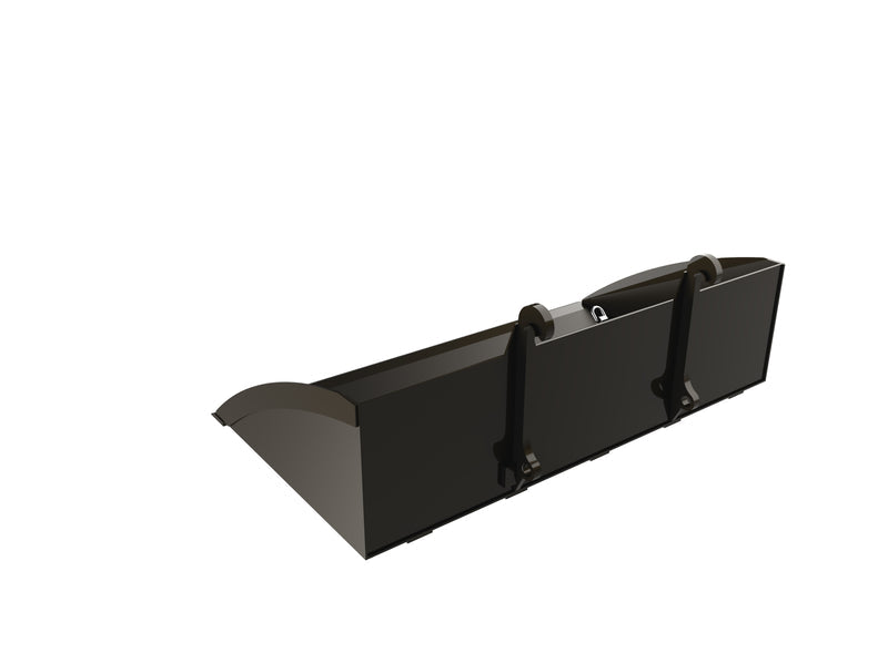 LANDYINDUS Heavy Duty Wheel Loader Leveler Bucket | 87"-118" (2,200-3,000mm) | 1.80-2.40m³ | 10mm Plate | Extra High Strength Steel | Big BM | T-HLB