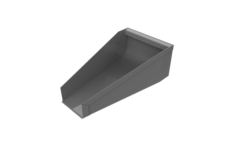 LANDYINDUS Concrete Pouring Bucket | 46" (1,163mm) Narrow Front | 0.93m³ | Long Bottom Reach | 6mm Plate | SMS Quick Attach | Front Loader | T-CBB2000