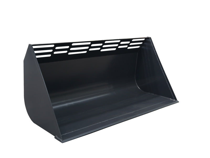 LANDYINDUS Front Loader Light Material Bucket | 79"-94" (2,000-2,400mm) | 1.10-1.30m³ | Snow, Silage, Wood Chip | Underside Reinforced | Optional See-Through Bars | Euro, SMS, Z602 & A | T-LMB