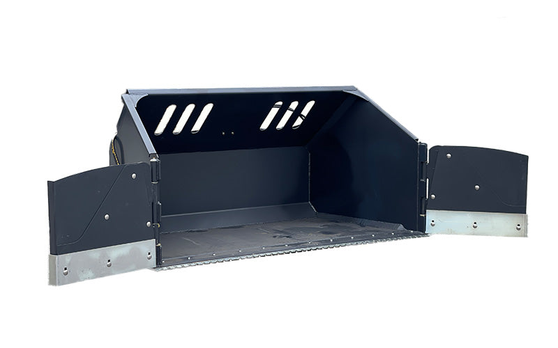 LANDYINDUS Hydraulic Snow Bucket with Retractable Wings | 1,400-2,300mm | 1.30-2.20m³ | Independent Wing Control | Direct Truck Dump | SMS, Euro & Z602 | T-SWB