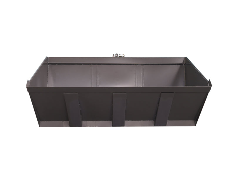 LANDYINDUS Hydraulic Tipping Bucket | 1.16m³ | 93° Tip Angle | Dual Cylinder | Cat 2 3-Point Hitch | Full-Penetration Welds | 16MPa | T-GH20