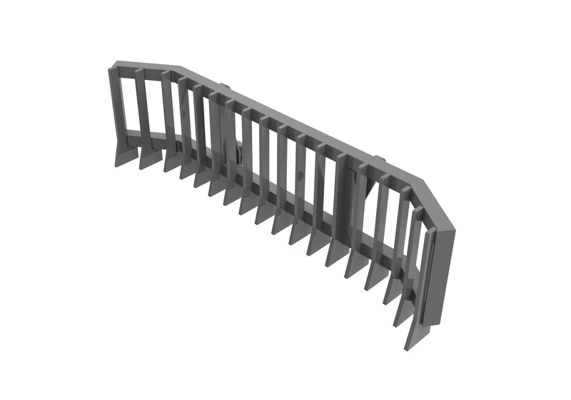 LANDYINDUS Stick Rake with Side Wings | 87" (2,200mm) | 20mm Main Plate | Side Wings | Euro Hitch | Skid Steer Land Clearing | T-FLTC2200