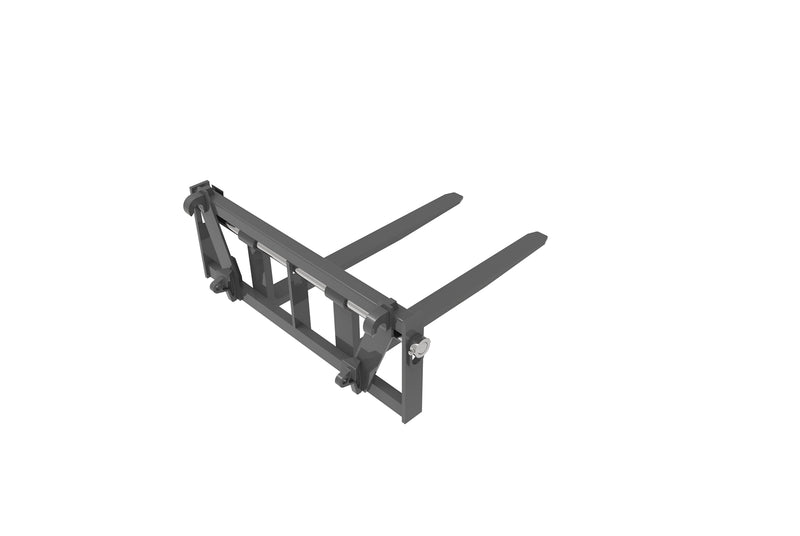LANDYINDUS Floating Pallet Fork Frame | 2,000kg SWL | Self-Leveling | Road-Legal Upright Lock | Euro & SMS | Tractor Front Loader | T-SFF