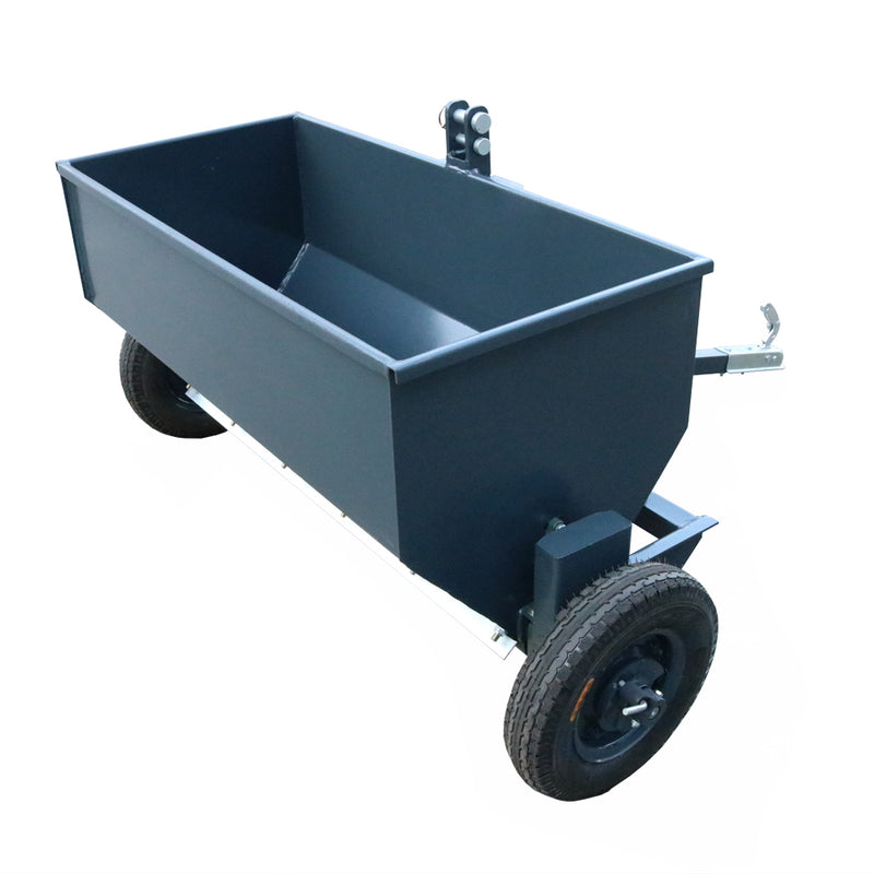 LANDYINDUS Salt & Sand Spreader | 250L | Wheel-Driven Rotor | Auto-Deactivate on Reverse | Cat 1 & 2 / Tow Bar | No PTO Required | T-SPR250