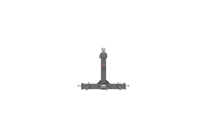 LANDYINDUS 3-Point Hitch Hay Spear | φ45×1,100mm Main + 2×φ40×432mm Stabilizers | Upgradeable Spear Sleeves | Cat 1 & 2 | No Adapters | 43kg | T-HWB26IN