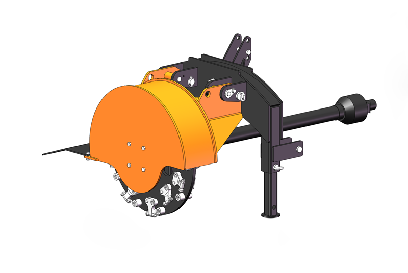 LANDYINDUS PTO Stump Grinder | 600mm Range | 23.6" Flywheel | 20 Tungsten Carbide Teeth | Independent PTO | Cat 1 | 15–45HP | 3-Point | T-SG600