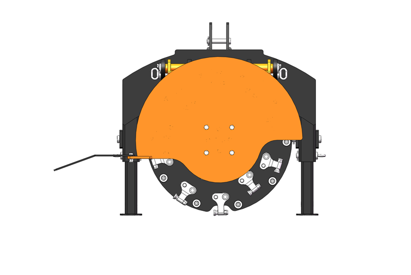 LANDYINDUS PTO Stump Grinder | 600mm Range | 23.6" Flywheel | 20 Tungsten Carbide Teeth | Independent PTO | Cat 1 | 15–45HP | 3-Point | T-SG600