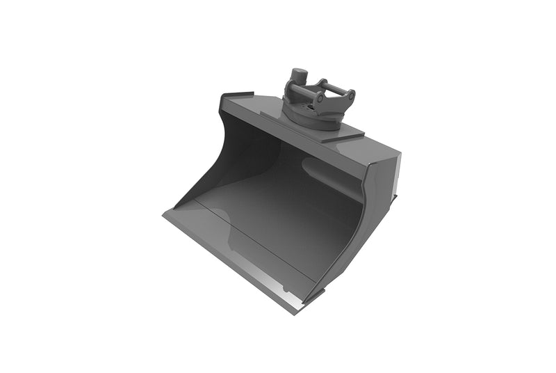 LANDYINDUS 360° Rotating Hydraulic Grading Bucket | 16° Mounting Angle | Chamfered Corners | 47.24" (1,200mm) | 0.37m³ | S40 | 16 MPa | 60 LPM | ME-GB6-S40-360°