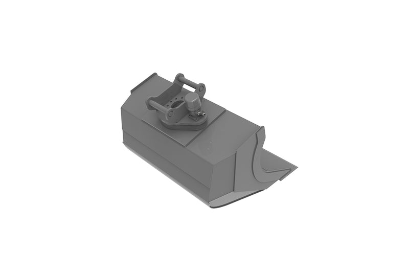 LANDYINDUS 360° Rotating Hydraulic Grading Bucket | 16° Mounting Angle | Chamfered Corners | 47.24" (1,200mm) | 0.37m³ | S40 | 16 MPa | 60 LPM | ME-GB6-S40-360°