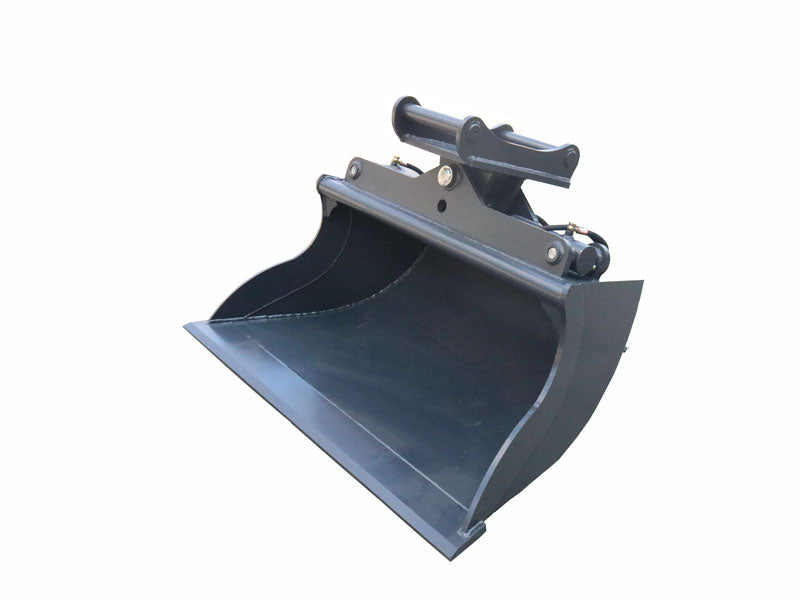 LANDYINDUS Hydraulic Tilt Grading Bucket | 2×45° | 500HB Lehborit Cutting Edge | Complete Hydraulic Kit | Lehmatic & Symlock | S30, S40 & S50 | 1–8T | ME-GB / E-GB Series
