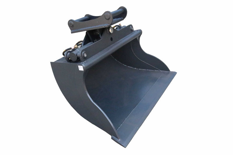 LANDYINDUS Hydraulic Tilt Grading Bucket | 2×45° | 500HB Lehborit Cutting Edge | Complete Hydraulic Kit | Lehmatic & Symlock | S30, S40 & S50 | 1–8T | ME-GB / E-GB Series