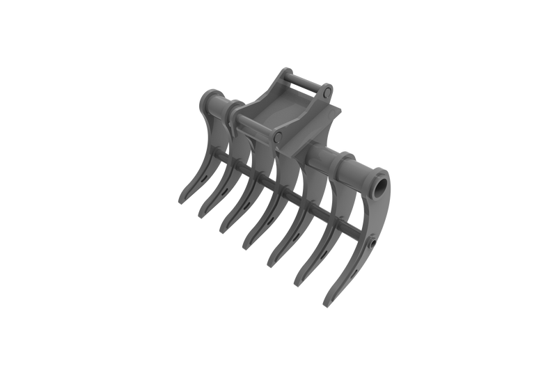 LANDYINDUS Heavy Duty Forestry Root Rake | 20–40mm Hardened Tines | 140–185mm Gap | 1,200–2,000mm | S30–S70 | 1–18T | Root Removal, Land Clearing & Site Prep | E-RK Forestry Series