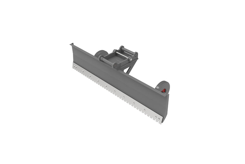 LANDYINDUS Excavator Snow Plow | 80" (2,016mm) | 5-Position Adjustable Wheels | Replaceable Hardened Cutting Edge | S40/S50 | 172kg | Driveway, Parking & Site Snow Clearing | E-SP2.0