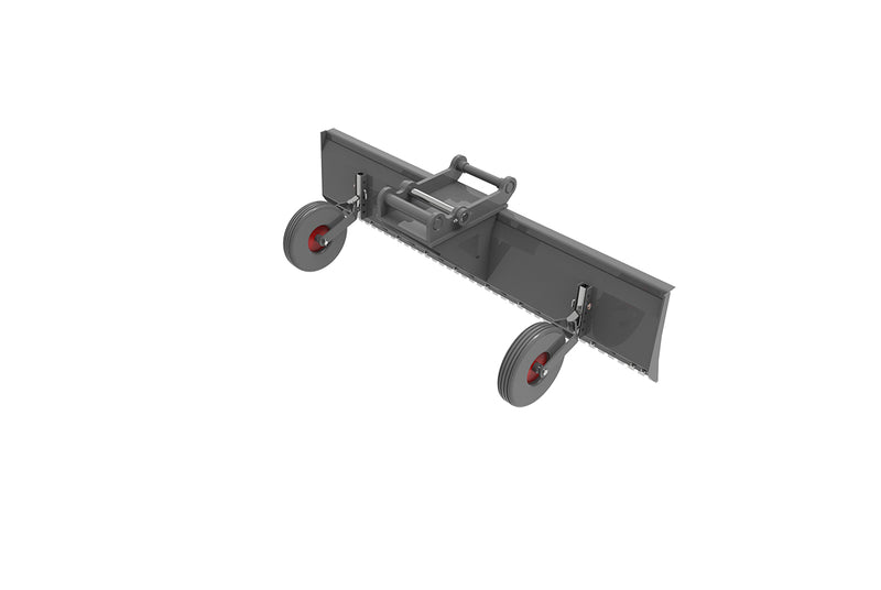 LANDYINDUS Excavator Snow Plow | 80" (2,016mm) | 5-Position Adjustable Wheels | Replaceable Hardened Cutting Edge | S40/S50 | 172kg | Driveway, Parking & Site Snow Clearing | E-SP2.0