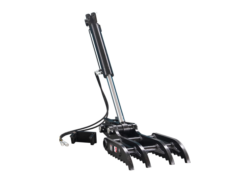LANDYINDUS Hydraulic Excavator Rake Thumb | Open-Tine Sorting & Separation | 203–610mm Rake Width | 711–1,473mm Length | 16 MPa | 60 LPM | Weld-On | Rocks, Roots, Rebar & Rubble | E-PD Series