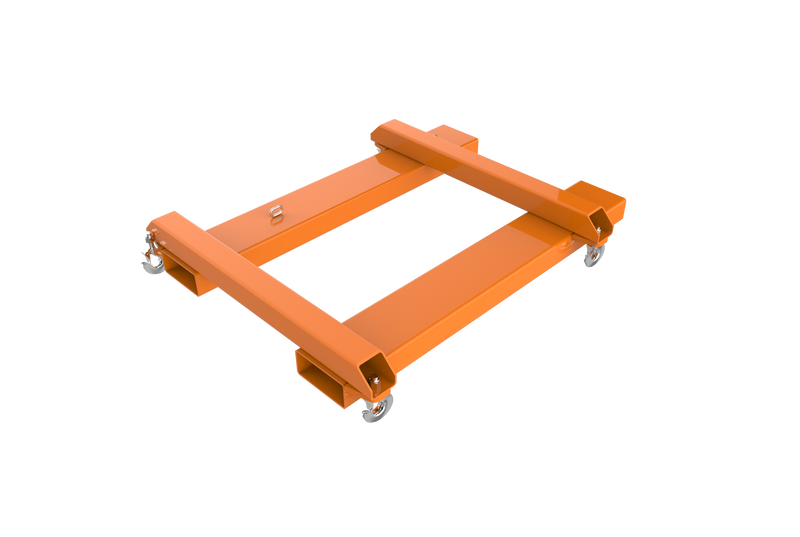 LANDYINDUS Forklift Bulk Bag Lifter Jib | 2,000kg SWL | Safety Swivel Hooks 360° | Slip-On Fork Pockets | No Tools Required | FIBC Ton Bag Handler | Enamel Finish | F-BJFL-1