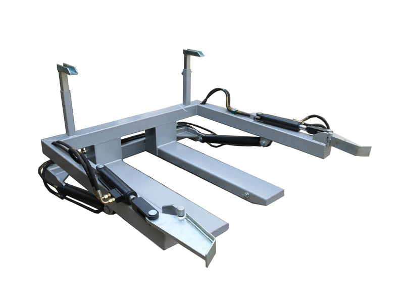 LANDYINDUS Hydraulic Forward Bulk Bin Tipper | 1,000kg SWL | Dual Clamp Arms | Hydraulic Sequencing Valve — No Tip Until Bin Secured | Single Hydraulic Circuit | Standard Square Bins to 1,200×1,200mm | F-FBT-SH