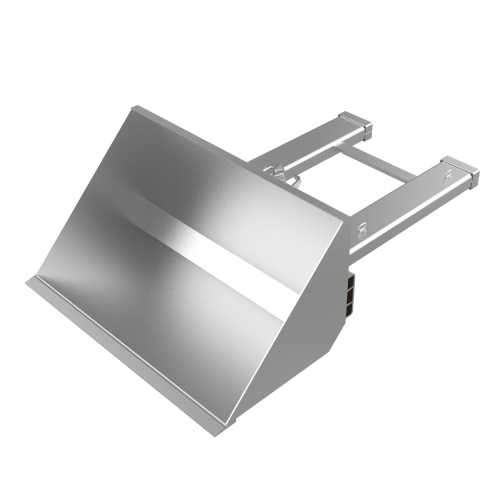 LANDYINDUS Forklift Dump Bucket | 500kg SWL | 0.22m³ | Mechanical Lever Dump — No Hydraulics | Operator Stays in Cab | Galvanized Finish | 5mm Steel Plate | Slip-On | Gravel, Sand, Grain & Loose Materials | F-DB-M-12