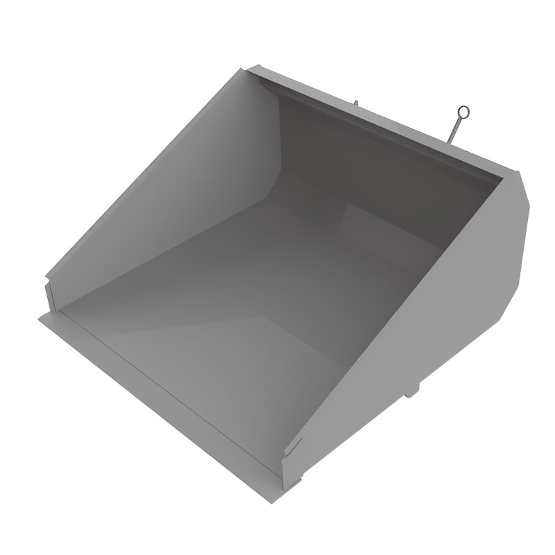 LANDYINDUS Forklift Snow Bucket | 1.10–1.50m³ | 12mm Heat-Treated Hardened Cutting Edge | 4mm High-Grade Steel | No Hydraulics — Chain Secured | 2–5T Forklift | Industrial Yard, Car Park & Loading Dock | F-SBMT Series