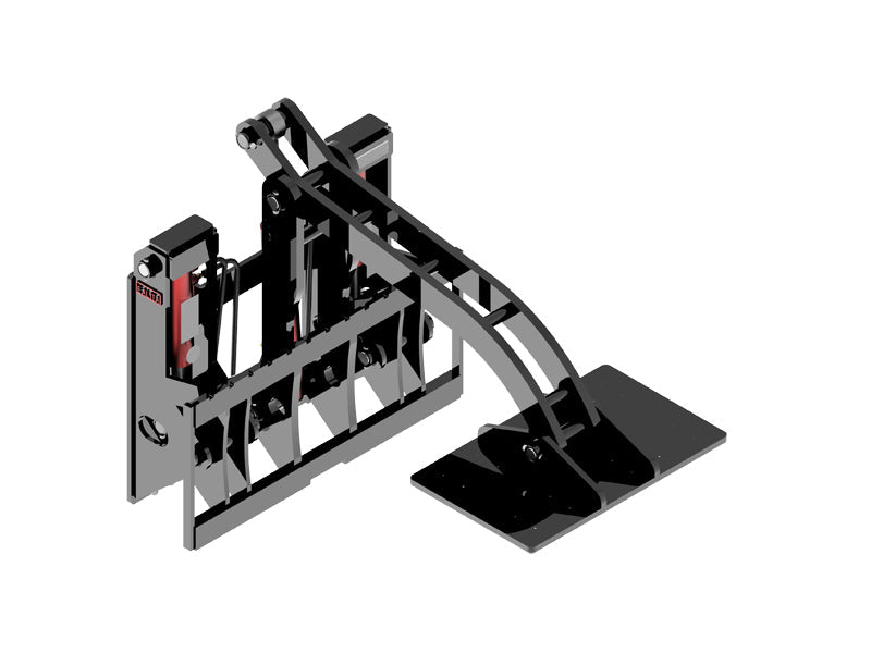 LANDYINDUS Hydraulic Forklift Coil Clamp | 1,000mm Opening | Class 3A | 3–3.5T | 16 MPa | 60 LPM | Open-Frame Design | Steel Coil, Metal Coil & Round Pipe Handling | F-PKJ3A30-1100-1000