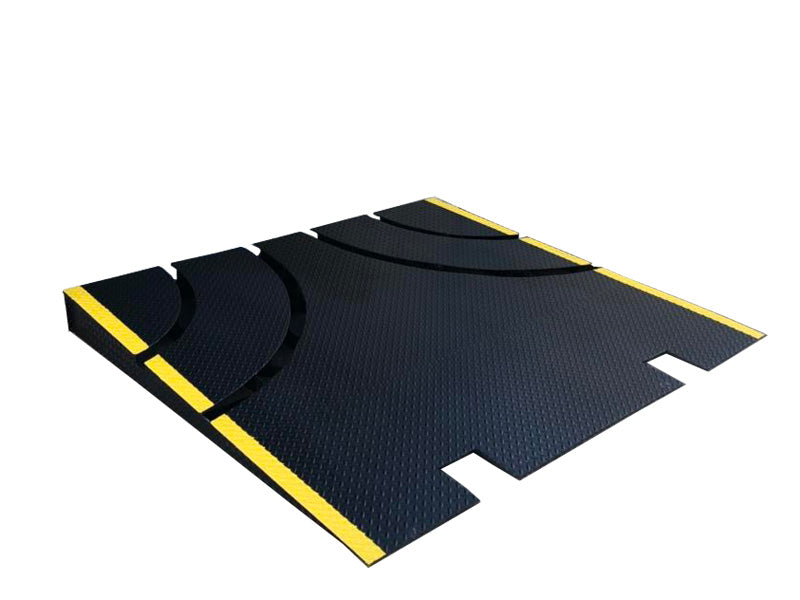 LANDYINDUS Heavy-Duty Container Loading Ramp | 6,500kg SWL | Double Door Platform | Yellow Anti-Slip Edge Trim | Fork Pockets — Forklift Repositionable | 5mm Steel | Shipping Container, Loading Dock & Freight Vehicle | F-SDCR65