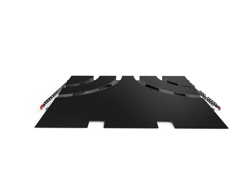 LANDYINDUS Heavy-Duty Container Loading Ramp | 6,500kg SWL | Double Door Platform | Yellow Anti-Slip Edge Trim | Fork Pockets — Forklift Repositionable | 5mm Steel | Shipping Container, Loading Dock & Freight Vehicle | F-SDCR65