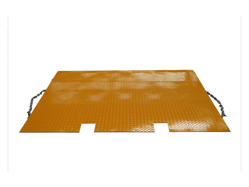 LANDYINDUS Heavy-Duty Container Loading Ramp | 8,000kg SWL | Triple Fork Pockets — Side & Front | Chain & D-Shackle Included | 5mm Steel | Forklift, Pallet Truck & Heavy Equipment | Shipping Container, Port & Construction | F-CRN8