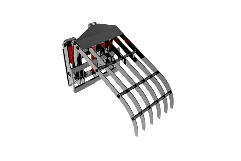 LANDYINDUS Hydraulic Fork Waste Grab | 45° Tilt | 1,220–1,520mm Forks | Up to 2,600mm Opening | Class 3A (3–3.5T) | F-FLJ Series