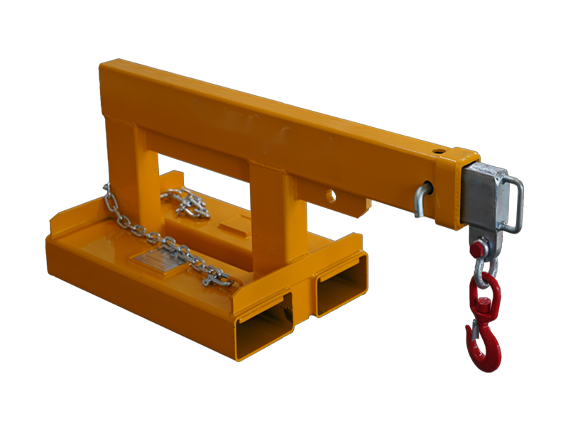 LANDYINDUS Forklift Jib Boom | 2.5T Fixed Short Jib | 1.96m Reach | Zinc Plated Slip-On | F-FJS2.5