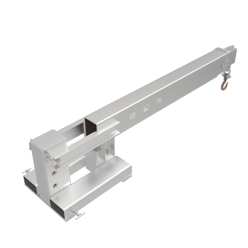 LANDYINDUS Telescoping Forklift Jib Boom | 3T Mobile Crane | 3.5m Reach | Skid Steer Compatible | F-FMJ3T