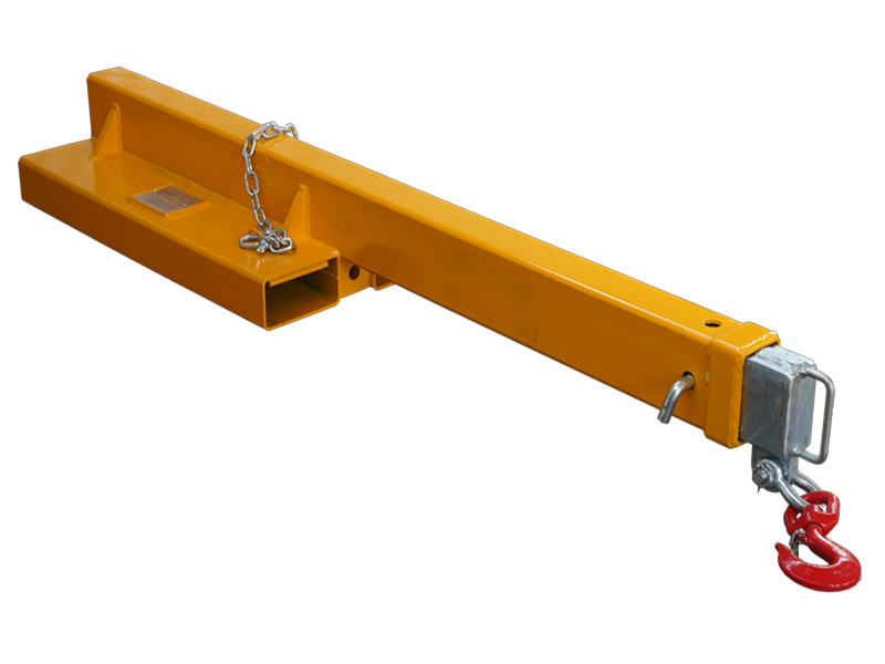 LANDYINDUS Forklift Fixed Long Jib Boom | 4.5T SWL | 3.46m Reach | Zinc Plated | F-FJCL45