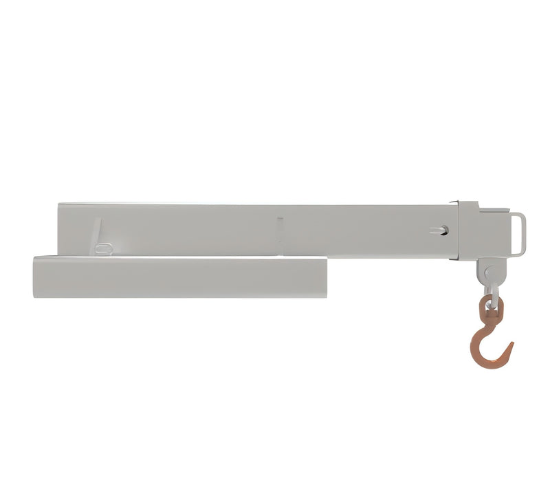 LANDYINDUS Forklift Fixed Short Jib Boom | 4.5T SWL | 1.92m Reach | Zinc Plated | F-FJCS45