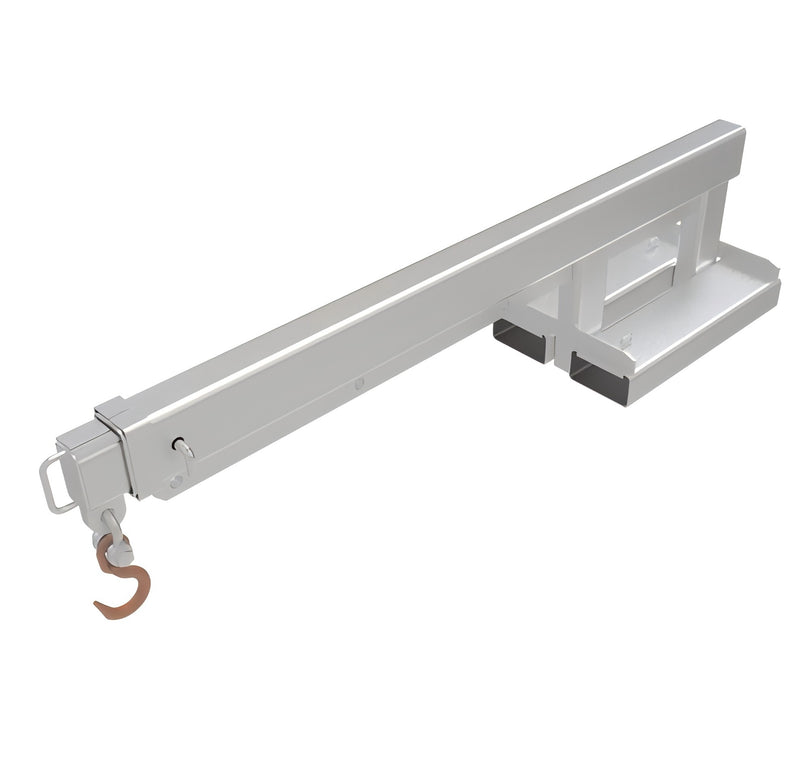 LANDYINDUS Forklift Fixed Long Jib Boom | 5T Heavy-Duty | 3.5m Reach | Zinc Plated | F-FJL5