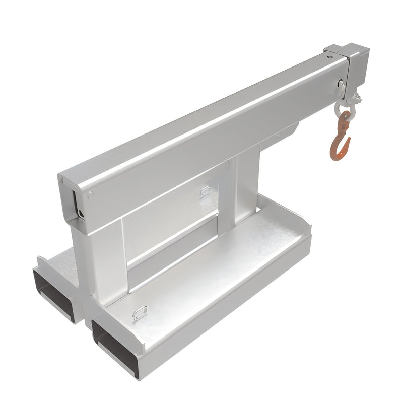 LANDYINDUS Forklift Fixed Short Jib Boom | 5T Heavy-Duty | 1.96m Reach | Zinc Plated | F-FJS5