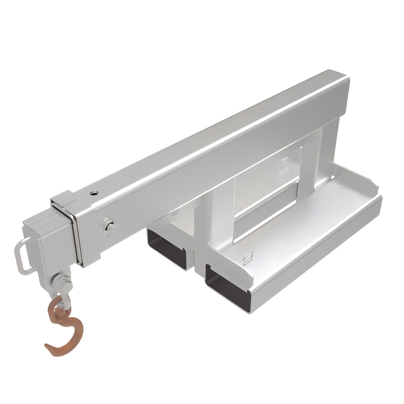 LANDYINDUS Forklift Fixed Short Jib Boom | 5T Heavy-Duty | 1.96m Reach | Zinc Plated | F-FJS5