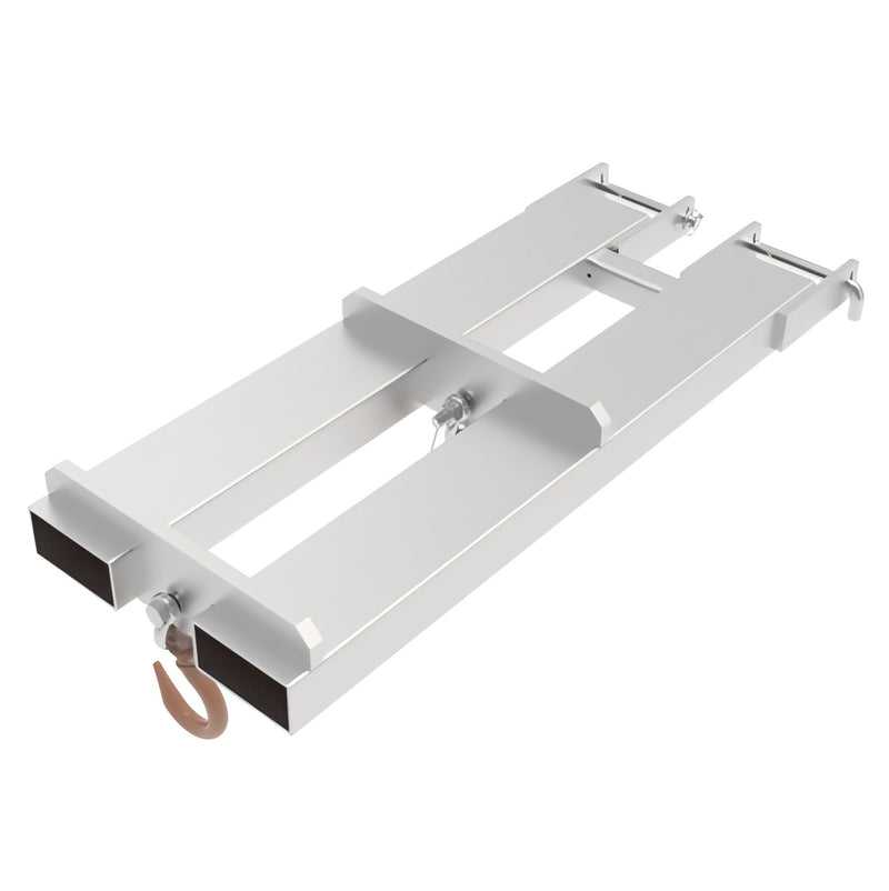 LANDYINDUS Forklift Jib Attachment | 2.5T Heavy-Duty | Dual Hook | Safety Swivel | F-2FJ25