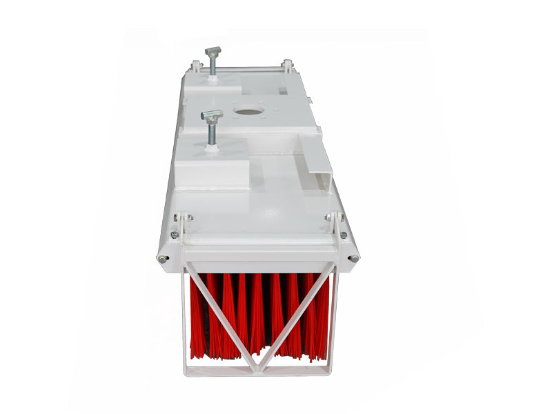 LANDYINDUS Forklift Sweeper Attachment Heavy Duty Push Broom 1200–2400mm 6/9/12 Row F-EA-SW Series