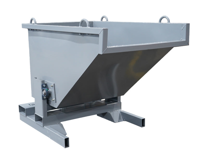 LANDYINDUS Forklift Tipping Bin Roll Over Bin 1000kg 0.9m³ Liquid Tipping 4-Way Pockets F-ROB9