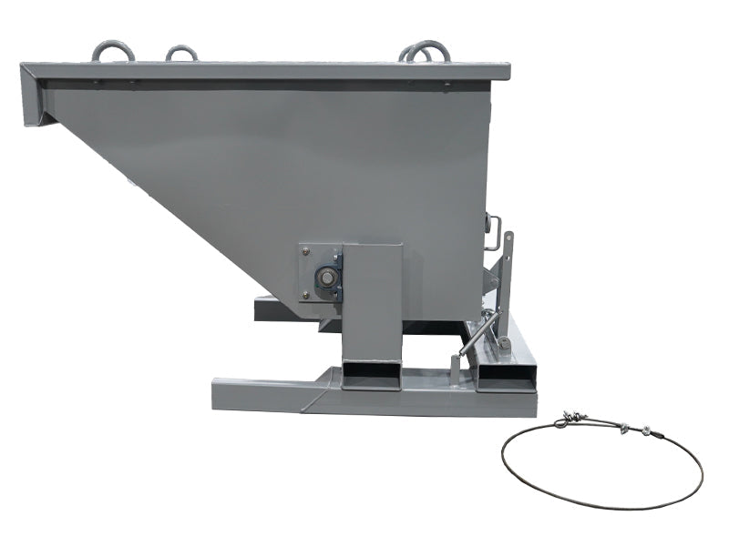 LANDYINDUS Forklift Tipping Bin Roll Over Bin 1000kg 0.9m³ Liquid Tipping 4-Way Pockets F-ROB9