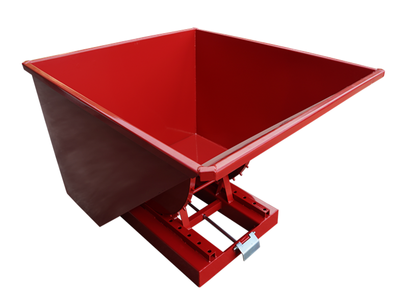 LANDYINDUS Self-Dumping Hopper Heavy Duty Steel Forklift Tipping Bin 0.15–3.0m³ F-TS Series
