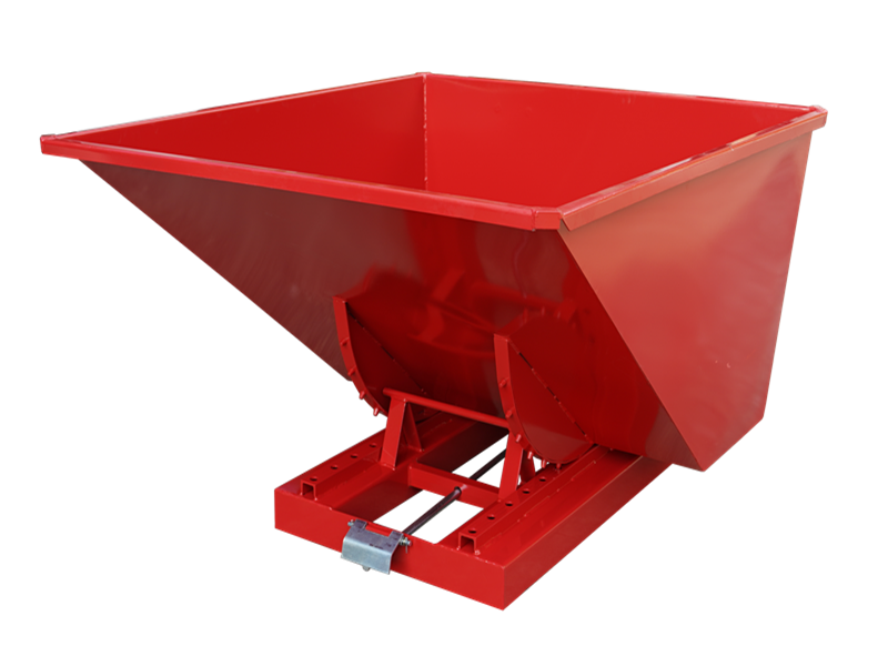 LANDYINDUS Self-Dumping Hopper Heavy Duty Steel Forklift Tipping Bin 0.15–3.0m³ F-TS Series
