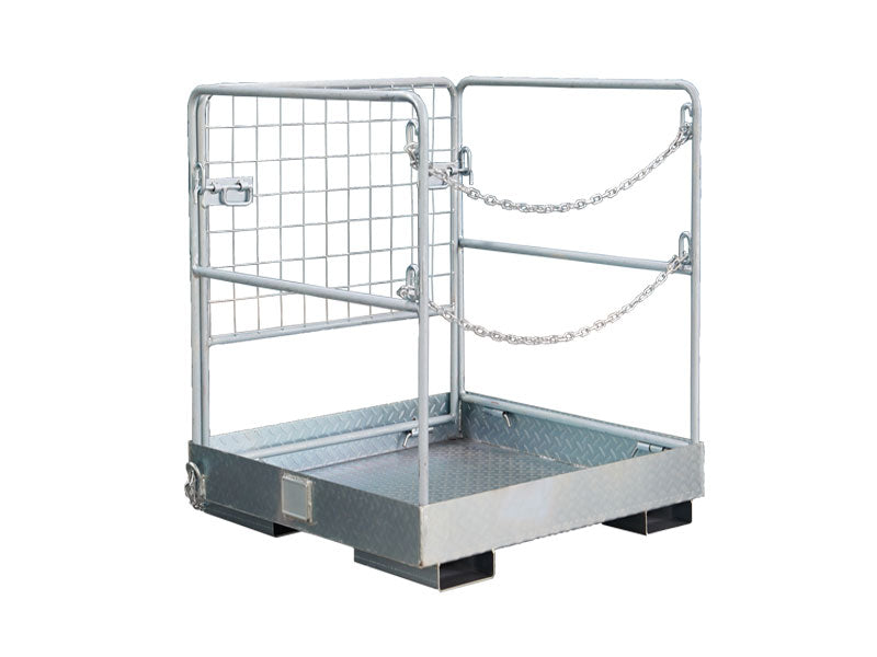 LANDYINDUS Collapsible Forklift Safety Cage Work Platform 36"x36" 350kg Aerial Man Basket F-WP-36