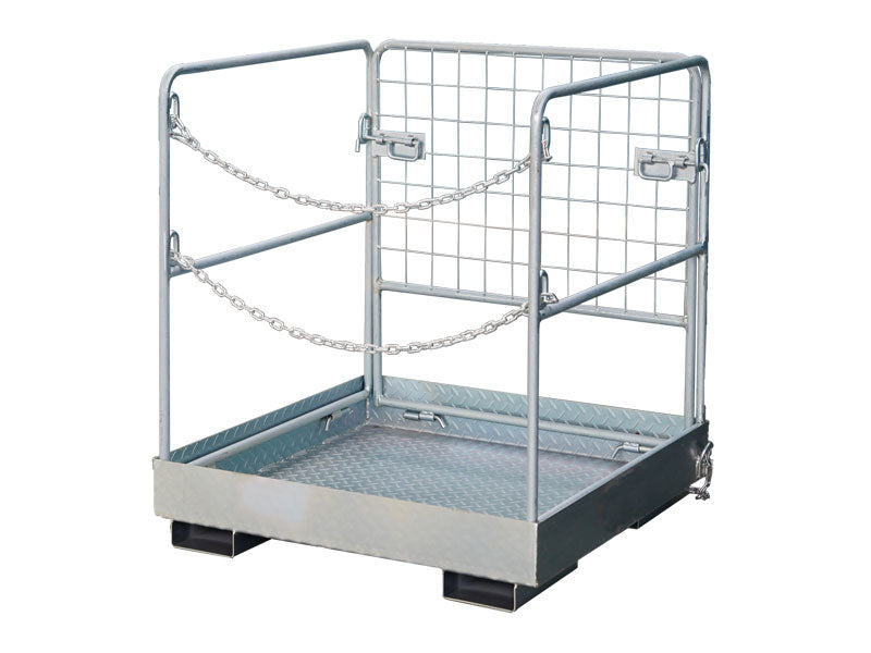 LANDYINDUS Collapsible Forklift Safety Cage Work Platform 36"x36" 350kg Aerial Man Basket F-WP-36