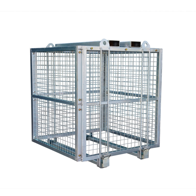 LANDYINDUS Galvanized Foldable Brick Cage 2000kg SWL Overhead Crane Lifting WS-BSN6